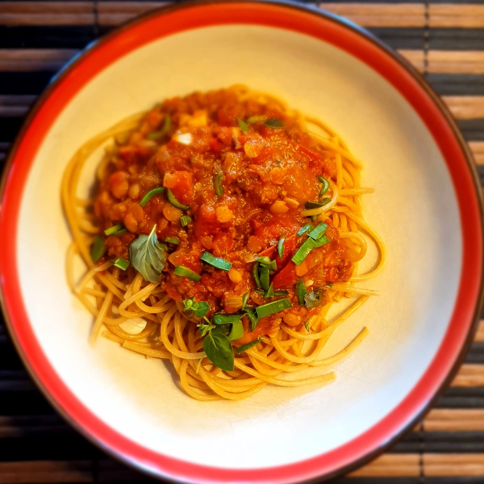 Läätsebolognese
